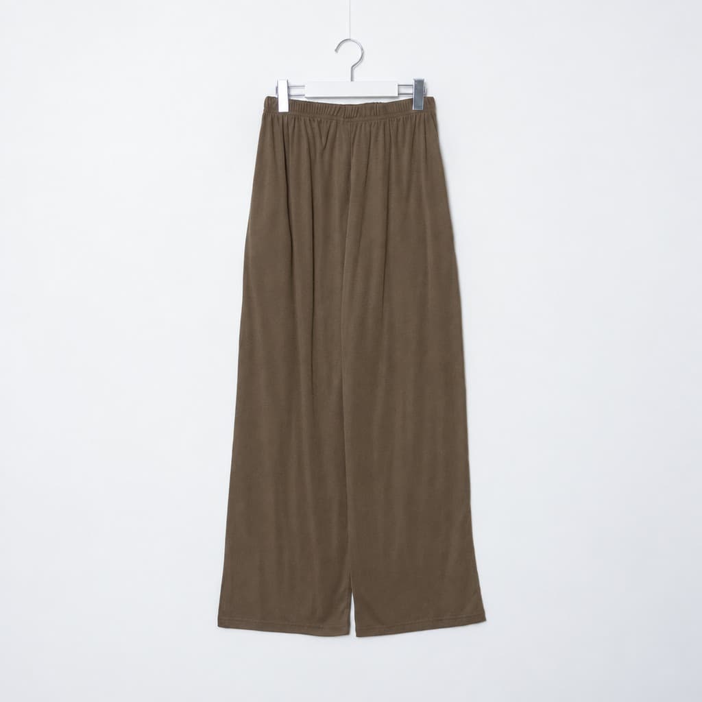 속기모 와이드 밴딩팬츠 버튼 디테일